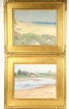 Appraisal: PAIR OOCBS - 'Coastal Inlet' by Harold Arthur Streator OH