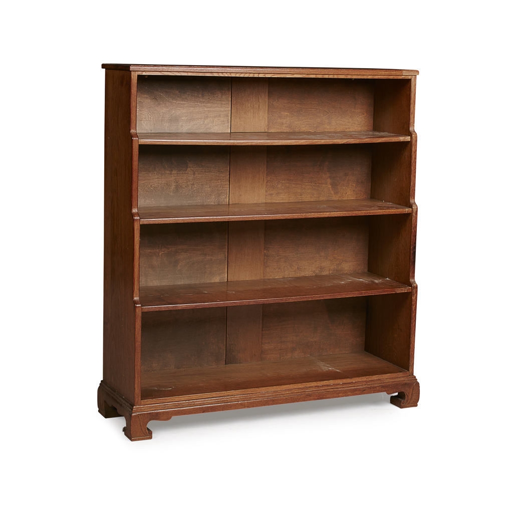 Appraisal: WHYTOCK REID EDINBURGH ARTS CRAFTS OAK WATERFALL BOOKCASE CIRCA with