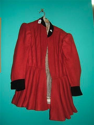 Appraisal: A red suede Townsman waistcoat from a production of Othello