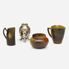 Appraisal: Rookwood Pottery COLLECTION OF FOUR STANDARD GLAZE VESSELS USA -