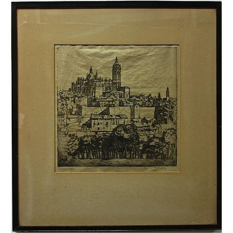 Appraisal: DOROTHY AUSTIN STEVENS CANADIAN - SEGOVIA SPAIN UNTITLED UNDER THE