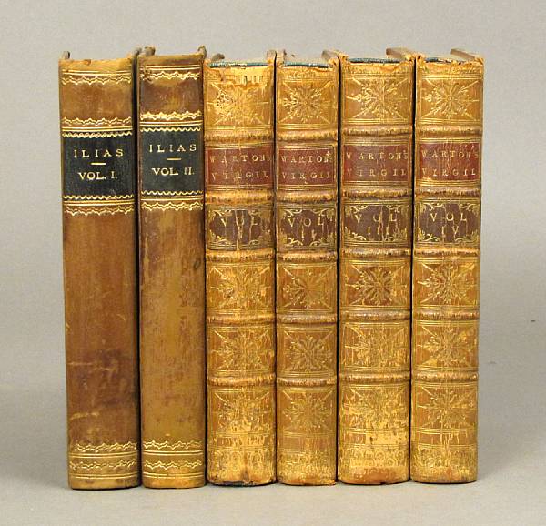 Appraisal: BINDINGS - CLASSICS vols incl Virgil Works London vols Trans