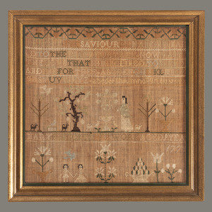 Appraisal: A Needlework Embroidered Schoolgirl's Sampler Wrought by Mary Bleecker Likely