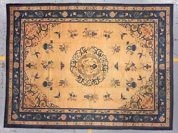 Appraisal: A Chinese carpet size approximately ft x ft in