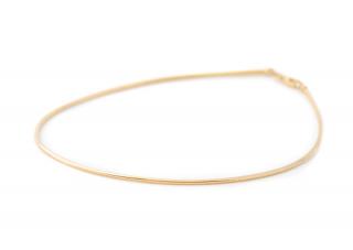 Appraisal: Italian k Yellow Gold Omega Style Necklace Italian k yellow