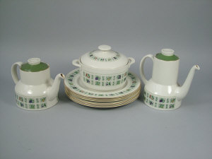 Appraisal: A Royal Doulton 'Tapestry' pattern part combination dinner service for