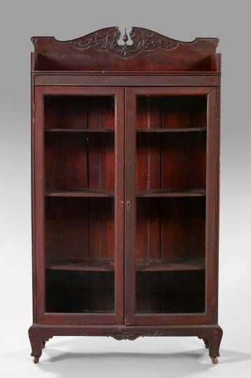 Appraisal: American Late Victorian Walnut Bookcase fourth quarter th century the