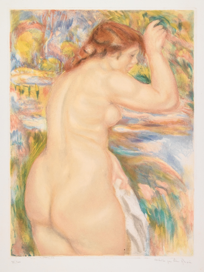 Appraisal: PIERRE-AUGUSTE RENOIR after Nu Color aquatint and etching x mm