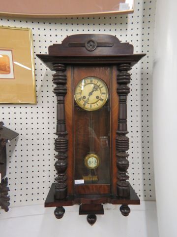 Appraisal: Victorian Wall Clock Vienna regulator type working