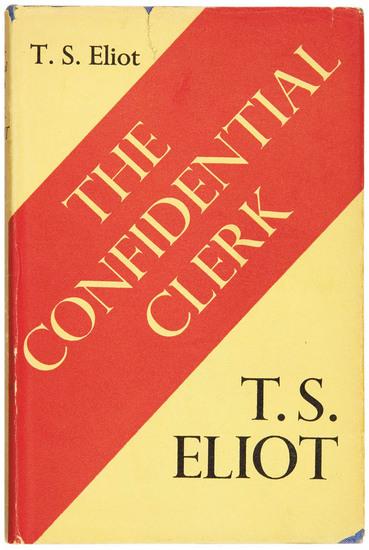 Appraisal: ELIOT T S The Confidential Clerk London Faber and Faber