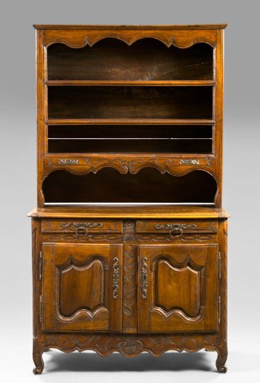 Appraisal: Provincial Louis XV Walnut Vasselier late th century the molded