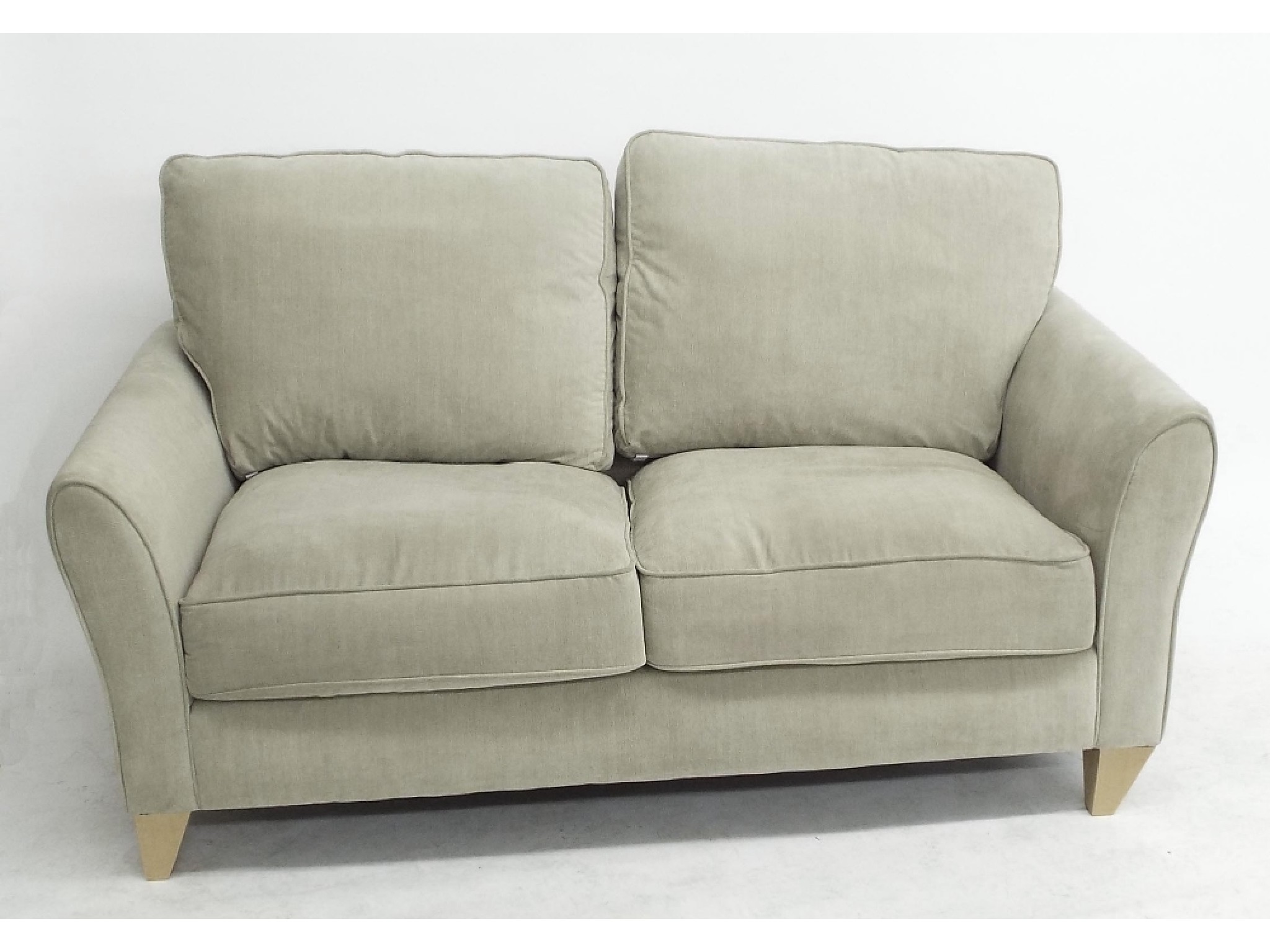 Appraisal: Contemporary Silcox Son and Wicks two seater sofa with cream