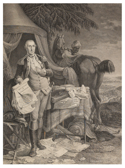 Appraisal: WASHINGTON GEORGE--PRINTS Le Mire engraver after Jean-Baptiste Le Paon Le