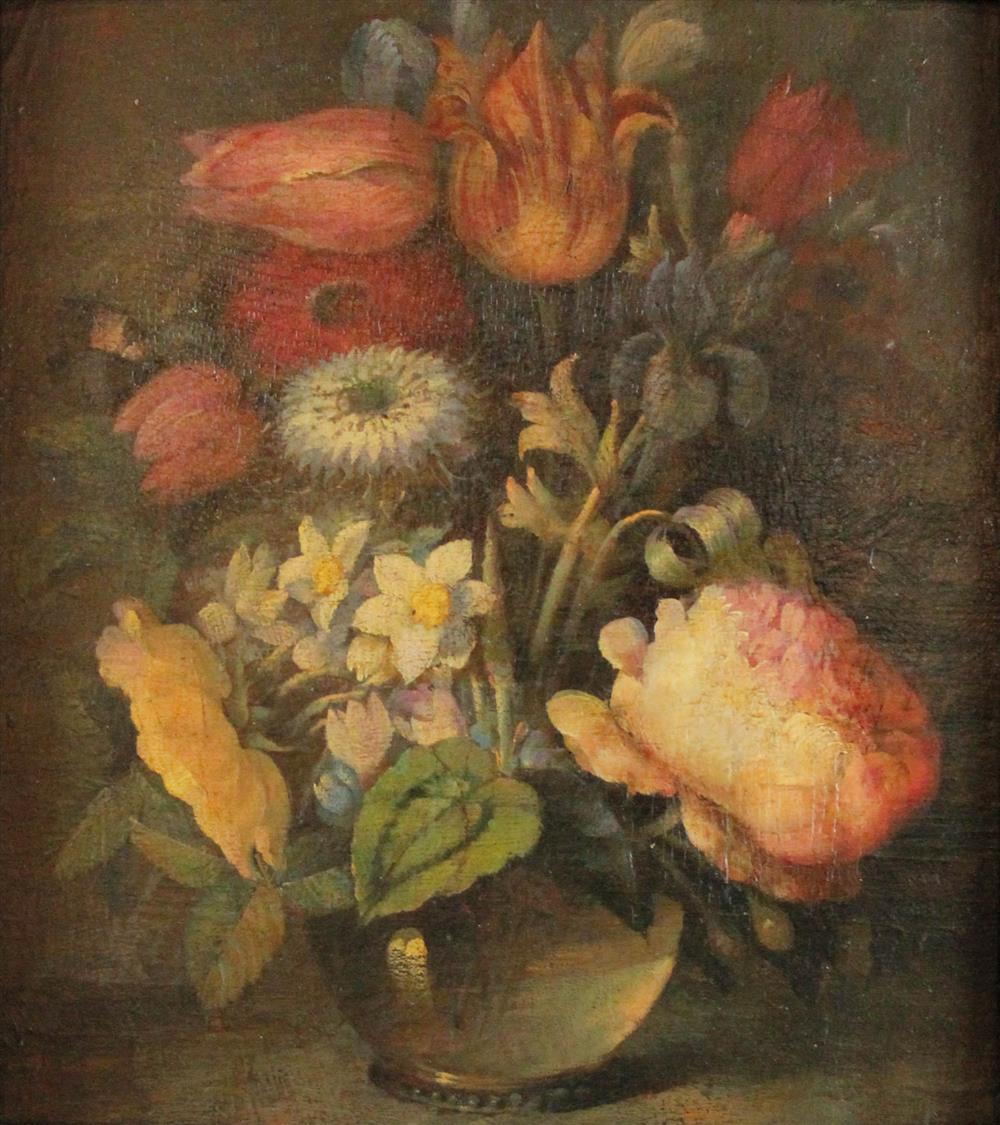 Appraisal: DUTCH SCHOOL TH TH CENTURY STILL LIFE OF SPRING FLOWERS