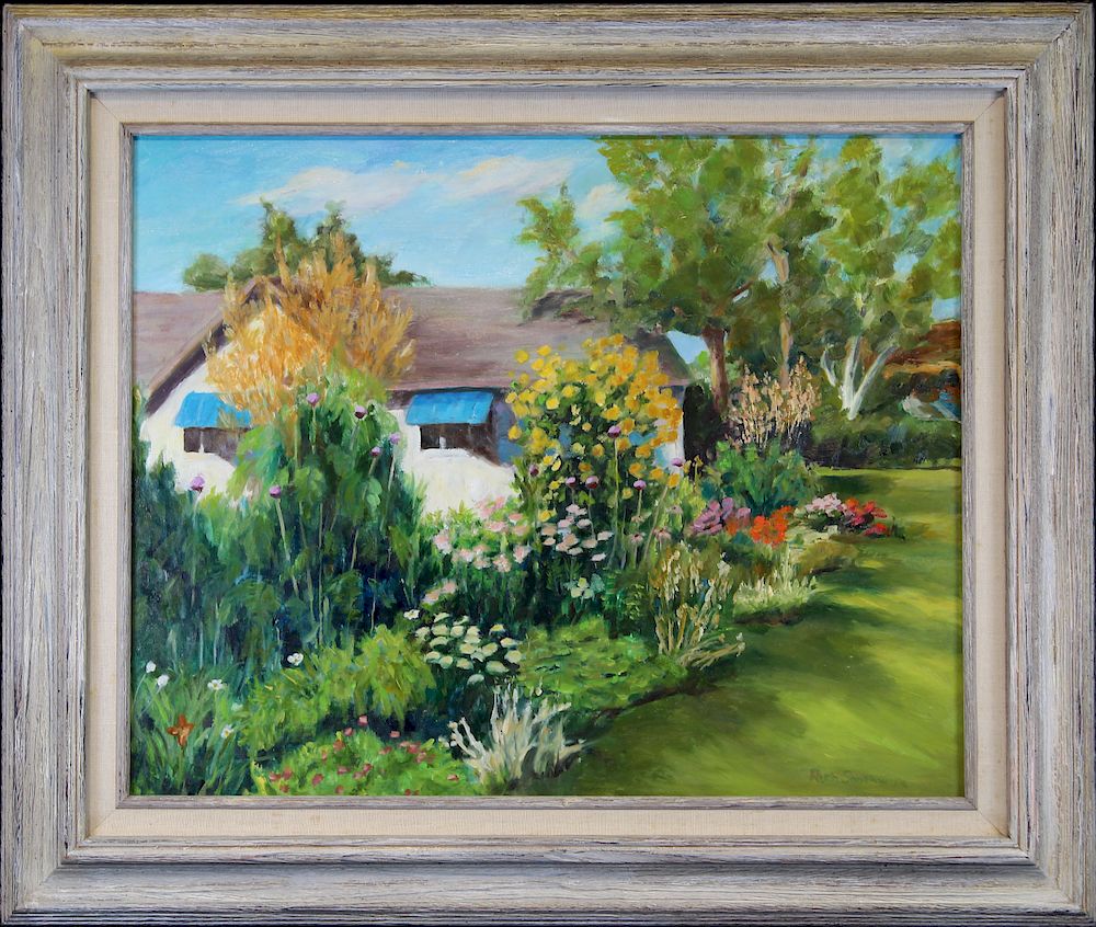 Appraisal: Southwick Signed Painting of a Flower Garden Southwick Signed Painting