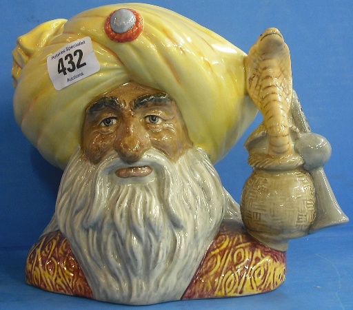 Appraisal: Royal Doulton Large Character Jug The Snake Charmer D Limited