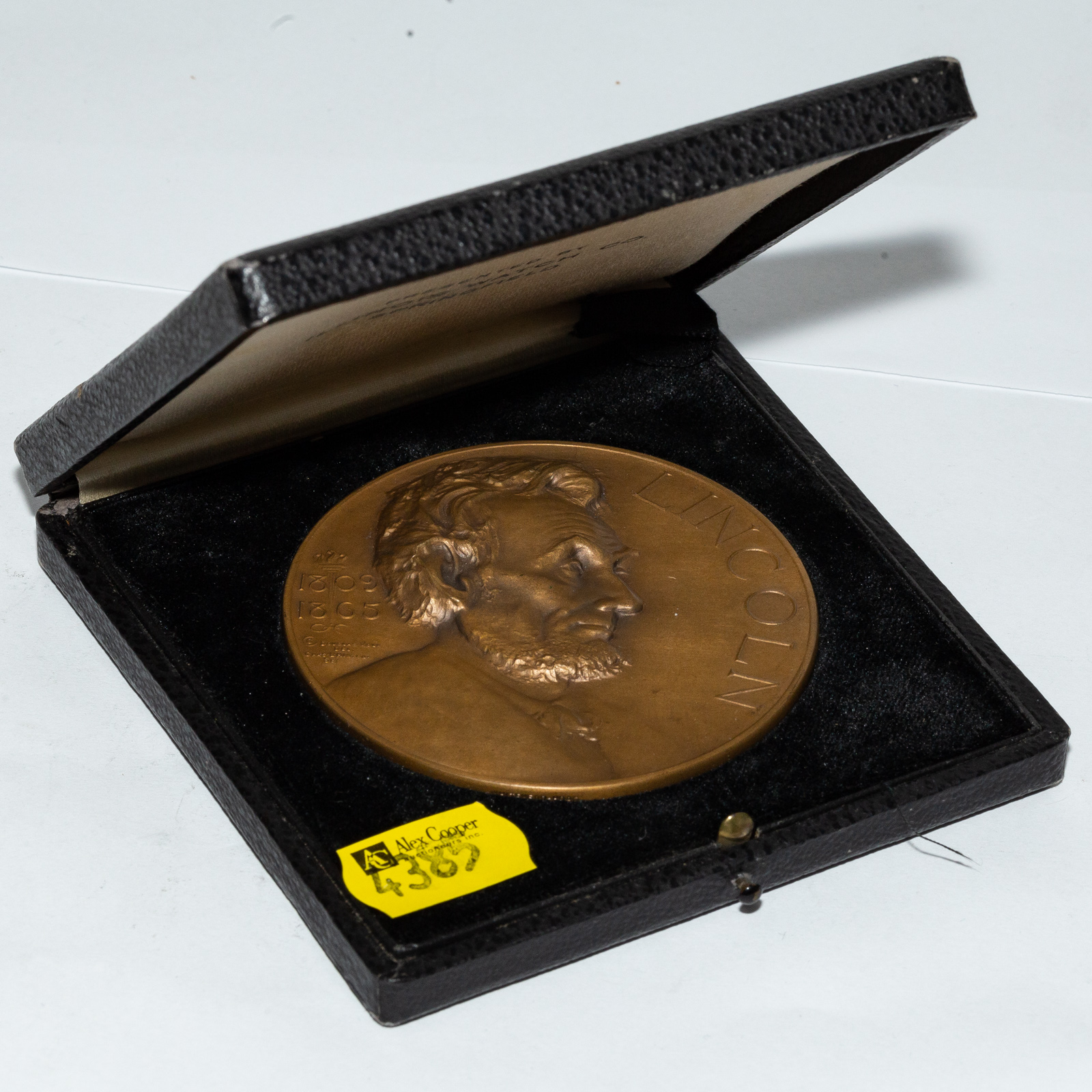 Appraisal: ILLINOIS WATCH COMPANY'S LINCOLN ESSAY MEDAL Created the watch company