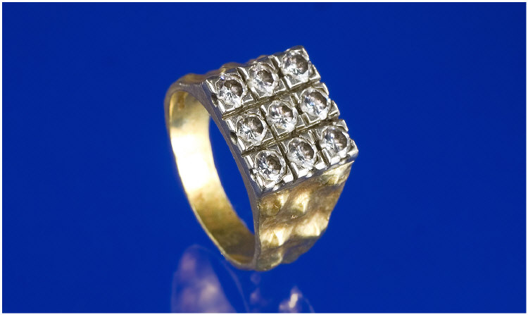 Appraisal: ct Gold Diamond Ring Gents Diamond Ring The Top Set