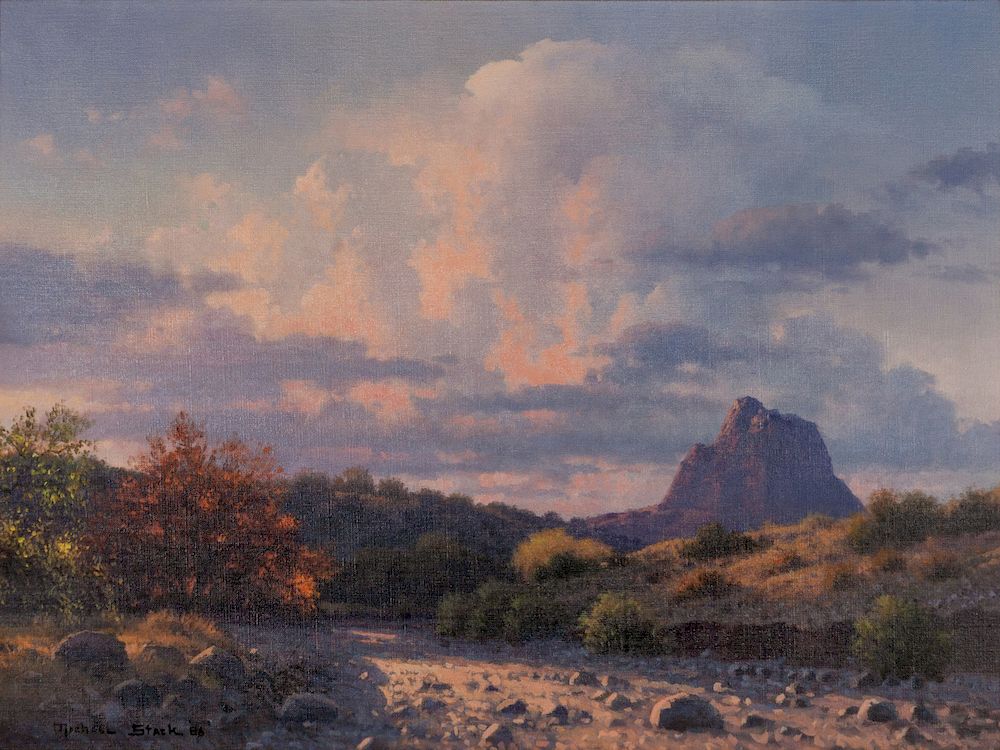 Appraisal: Michael Stack American b New Mexico Evening Michael Stack American