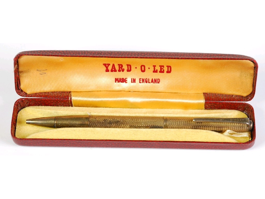 Appraisal: YARD-O-LED PROPELLING PENCIL with engine turned silver case boxed