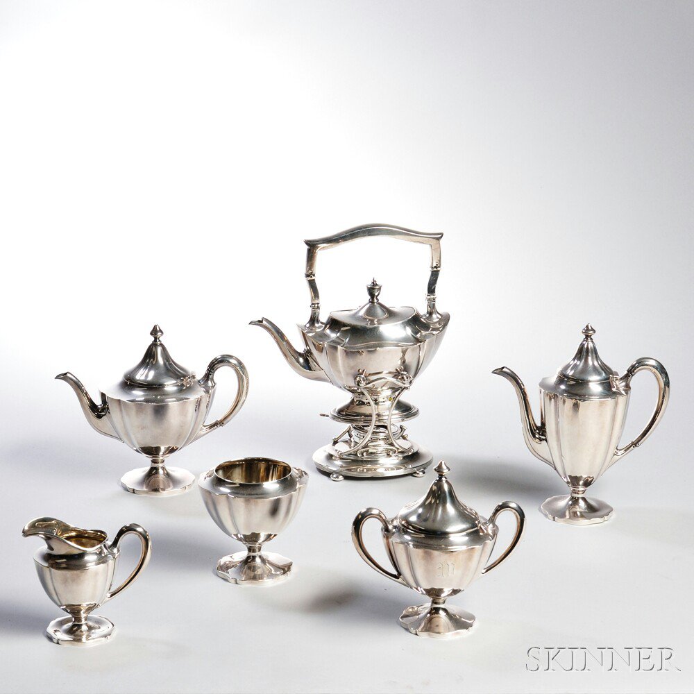 Appraisal: Assembled Six-piece American Sterling Silver Tea and Coffee Service kettle