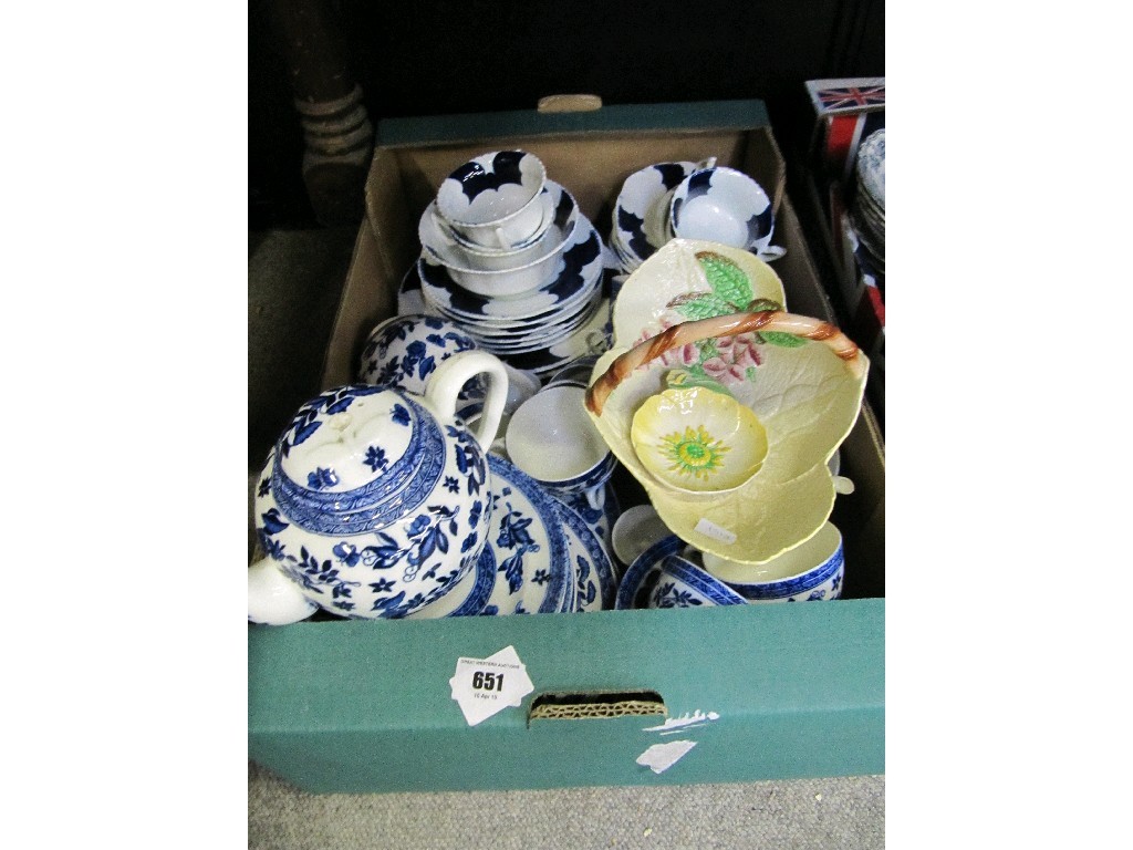 Appraisal: Box of assorted tea and dinnerware Carlton Ware etc