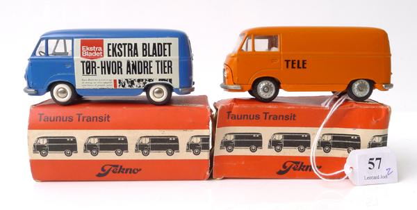 Appraisal: TWO TEKNO DENMARK TAUNUS TRANSIT MODELS INCLUDING POLITIKEN AND TELE