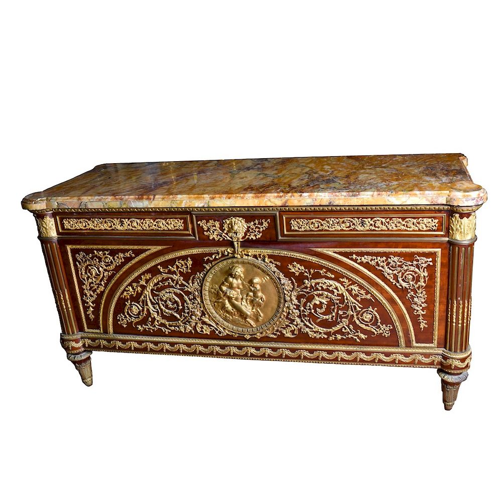 Appraisal: After G Benneman th C Commode After Guillaume Benneman Large