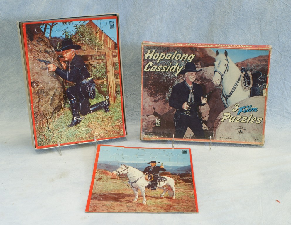 Appraisal: Hopalong Cassidy Film Puzzles by Milton Bradley puzzles included in