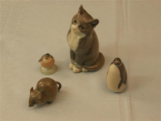 Appraisal: Royal Copenhagen figure of a seated cat No high a