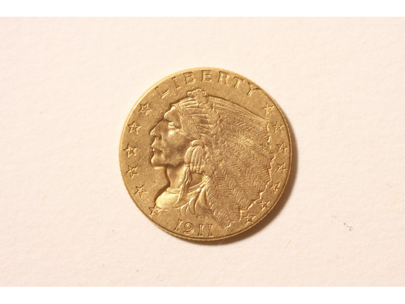 Appraisal: Indian Head Gold Quarter Eagle AU Collection of a NC