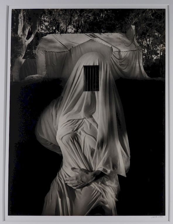 Appraisal: Jerry Uelsmann Virgin Apparition Platinum Photo Michigan b Virgin Apparition