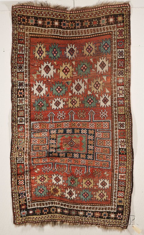 Appraisal: Quchon Kurd Rug Northeast Persia early th century several crease