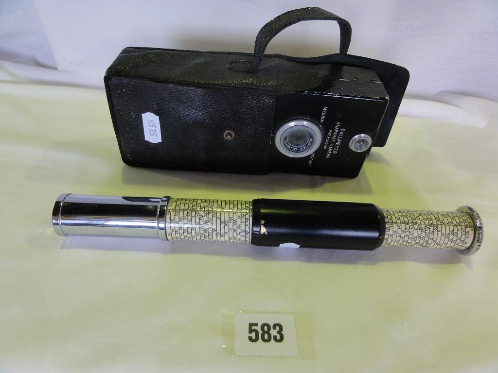 Appraisal: A Dallmeyer snapshot camera in its original case together with