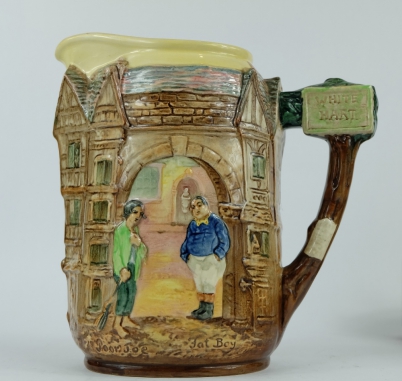 Appraisal: Royal Doulton embossed Dickens seriesware jug decorated with Fatboy and