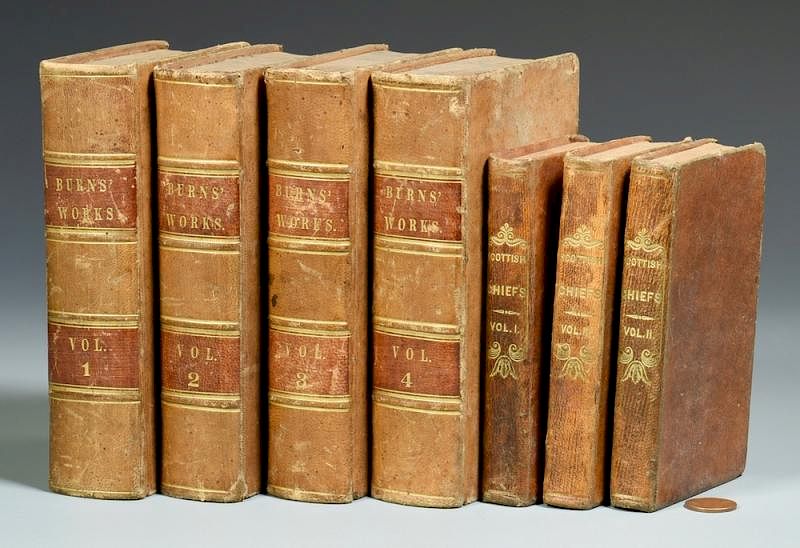 Appraisal: Works of Robert Burns Allan Cunningham Lot of twelve assorted