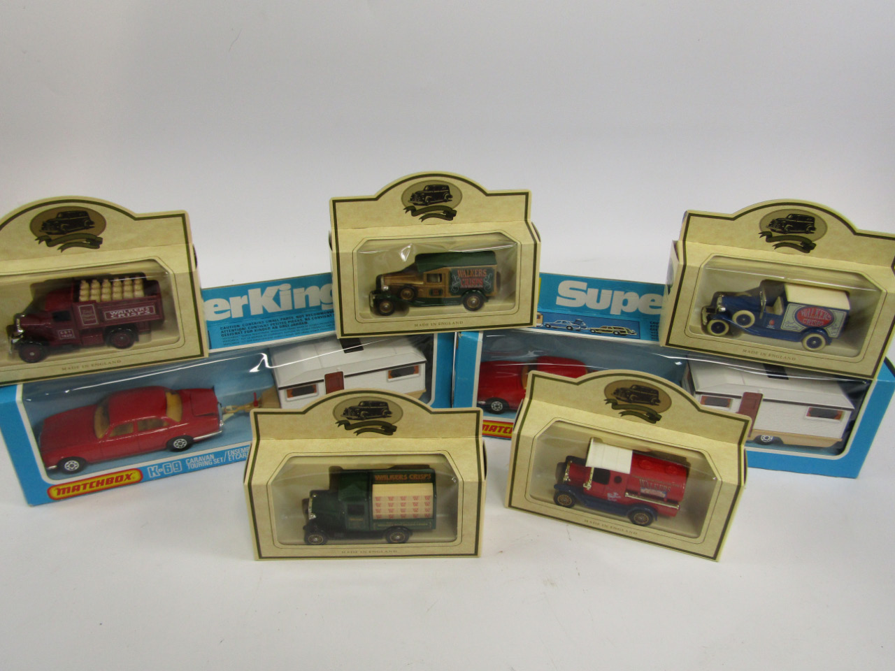 Appraisal: Various die cast car sets comprising Matchbox Superkings K- caravan