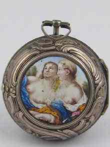 Appraisal: An English silver verge pocket watch by Thomson of London