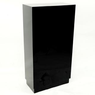 Appraisal: Carmichael Designs Black Acrylic Pedestal Stand Needs cleaning otherwise good