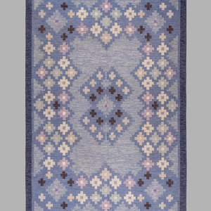 Appraisal: sa kerblom Swedish th Century Flatweave Rug hand-woven wool woven