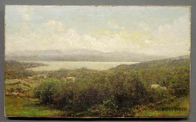 Appraisal: Bristol John B American - oil on canvas Hudson River