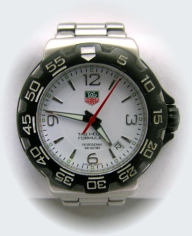 Appraisal: Tag Heuer Gentleman's Formula Stainless watch double boxed with instruction