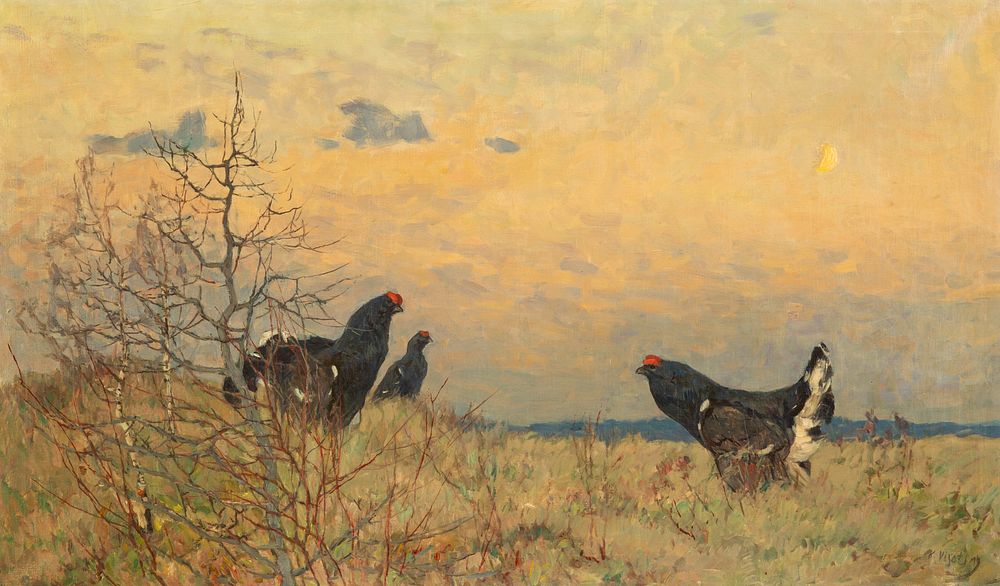 Appraisal: KONSTANTIN VYSOTSKY RUSSIAN - KONSTANTIN VYSOTSKY RUSSIAN - Pheasants under