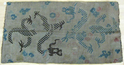 Appraisal: Chinese dragon rug ' x '