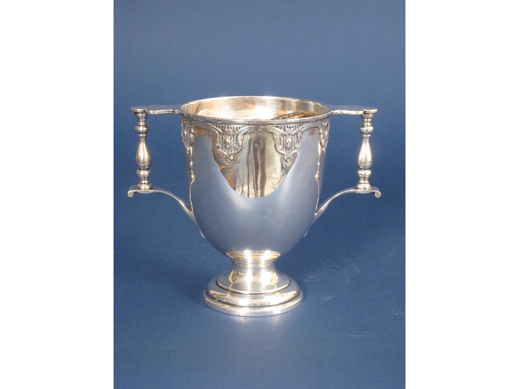 Appraisal: A George V two handled Trophy with cut card work