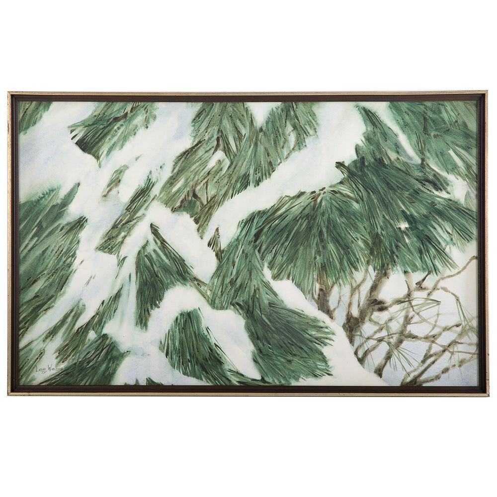 Appraisal: Lee Weiss Sweeping Branches watercolor Lee Elyse Crouse Weiss American