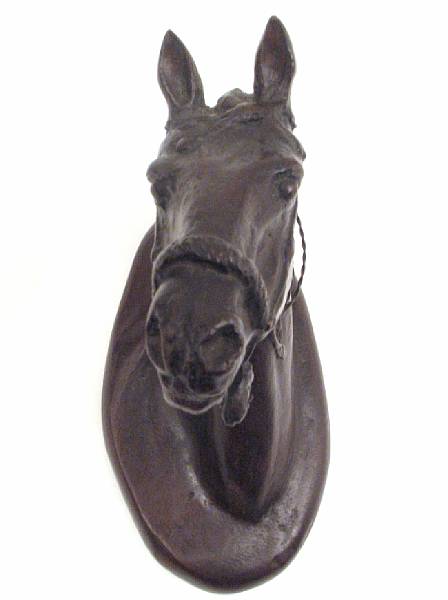 Appraisal: After Charles Marion Russell American Horse Head inscribed and numbered