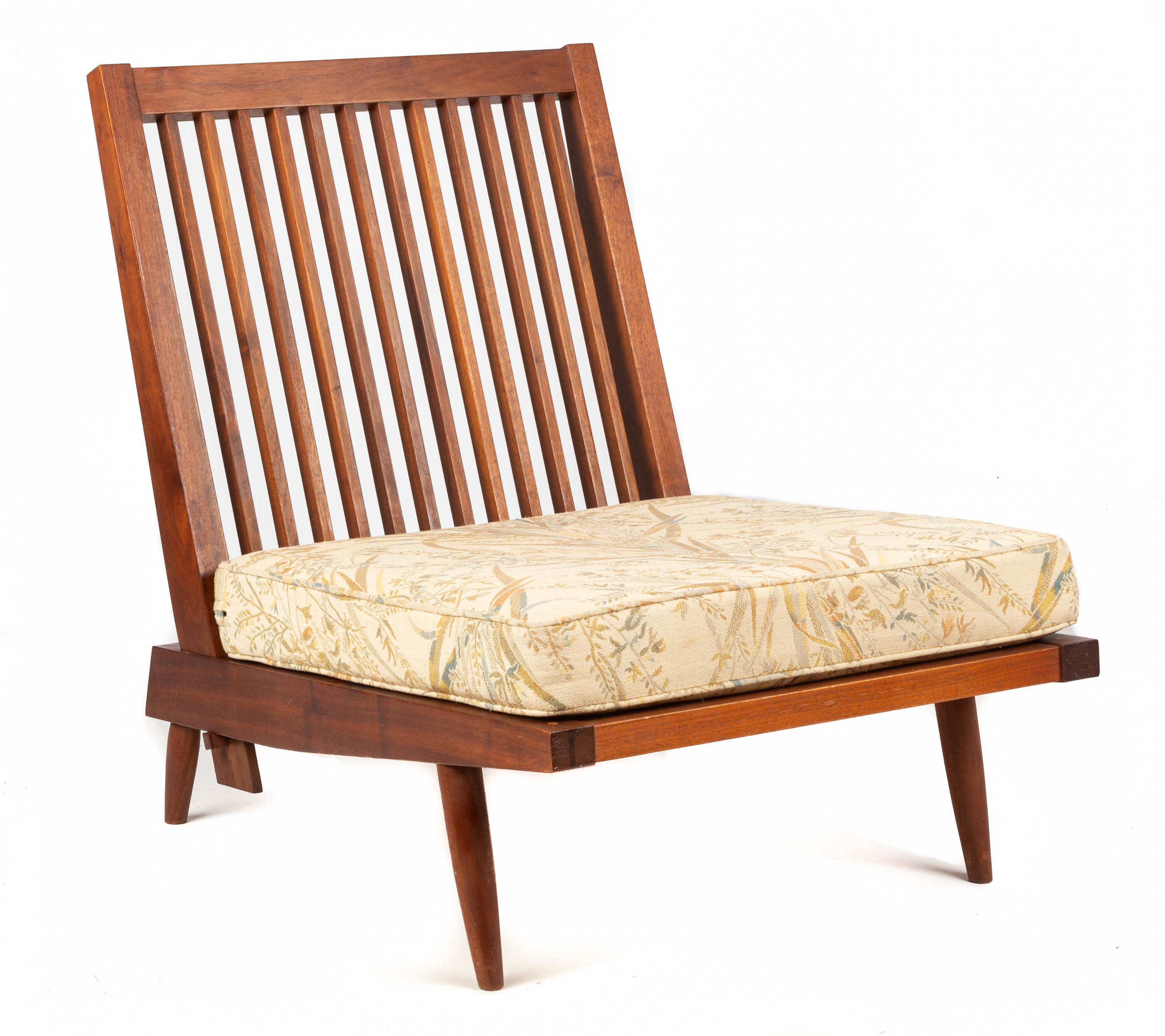 Appraisal: GEORGE NAKASHIMA AMERICAN - CUSHION CHAIR New Hope Pennsylvania Black