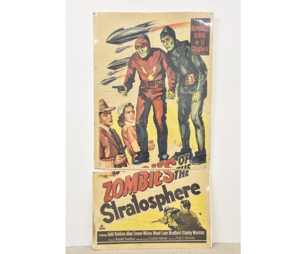 Appraisal: Three-sheet poster titled Zombies of the Stratosphere 'A Republic Serial