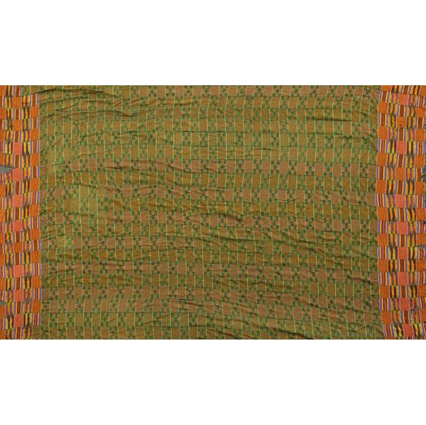 Appraisal: ASHANTI KENTE CLOTH Ghana Africa Large hand loomed textile wrap